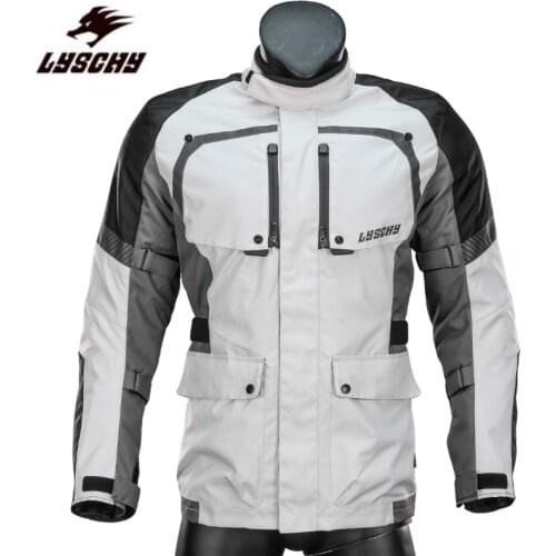 LYSCHY Winter Motocross Protective Clothing Windproof Snowmotorcycle Jacket Men Biker Jacket Waterproof Off Road Motorcycle Coat