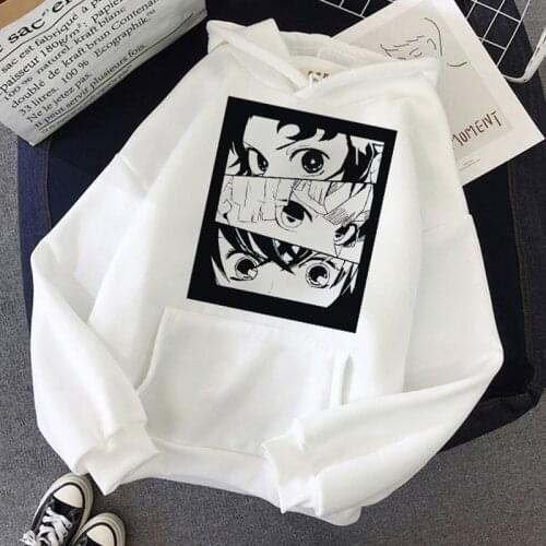 Demon Slayer Kimetsu No Yaiba Men/women Hoodie Aesthetic 90s Sweatshirt Ulzzang Graphic Casual Hoodies Anime Unisex