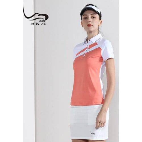 2019 NEW EAGEGOF Women Golf Shirt Short sleeve Summer ladys Sportswear Breathable womens golf clothing