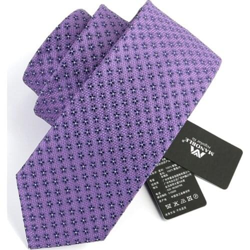 New Arrivals Men Business Tie Fashion Classical Necktie High Quality 7CM Work Formal Dress Shirt Gift For Male