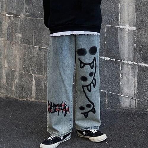 OnnPnnQ Men's Wide Leg Jeans