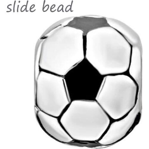 Fit Pandora charm bracelets Football Classic European Infant Charm Bead Charms Bracelets Beads for jewelry making