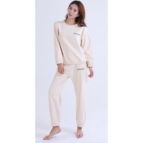 Pajamas set round neck thermal underwear women loose-fitting seamless cold-proof thickened bathrobe термо белье Sexy Sleepwear