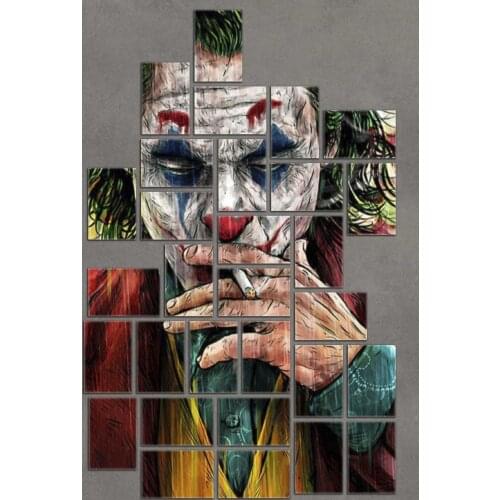 PRESTİJHOME 30 Piece Jigsaw MDF Table Kit Joker Movie Personality, legendary, impressive, from Turkey FastShopping