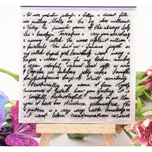 Hot selling letter transparent clear stamp / silicone seal roller stamp DIY scrapbook album / card production