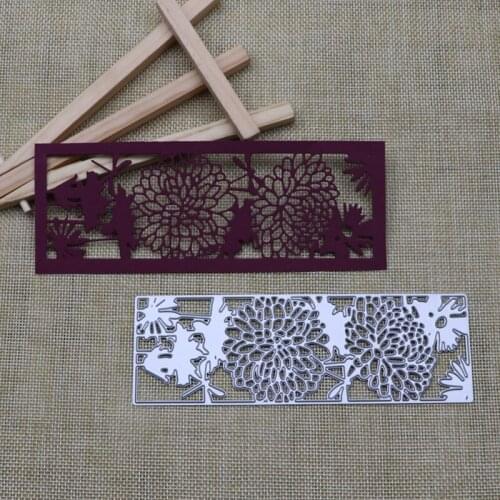 Rectangular Window Grilles Metal Cutting Dies Envelope Edge Stencils Die Cut for DIY Scrapbooking Album Paper Card Embossing