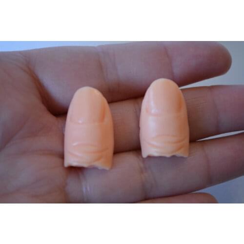 QT0004F Silicone Flexible Food Safety Mold Fingertips Halloween Mould for Resin Clay Fudge Sugar Candy Chocolate Soap Moulds