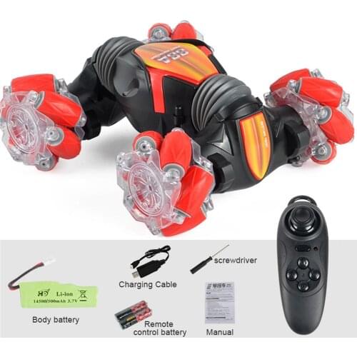 RC Stunt Car Remote Control Gesture Sensor Control Deformable Car Model Toys for Children Christmas Birthday Gift