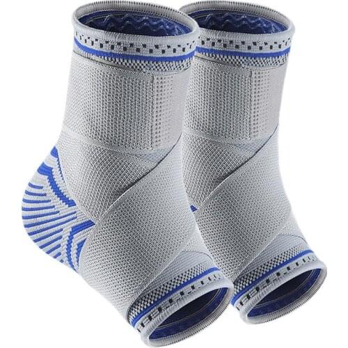 1 Pair Ankle Support Adjustable Sport Elastic Ankle Wrap Strap Brace Foot Protection Football Basketball Running Sport Safety