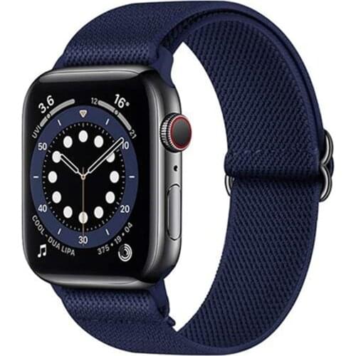 Correa for apple watch 6 se 44mm 40mm band Nylon Solo Loop for iwatch se series 5 4 3 42mm 38mm Braided Sport Elastics men women