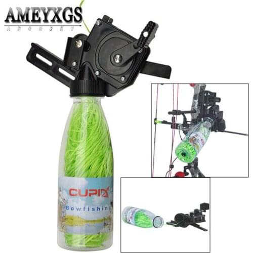1pc Bowfishing Reel Spincast Rope Bottle 40 Fishing Rope Archery Shooting Fishing Tools Compound Recurve Bow Hunting Accessories