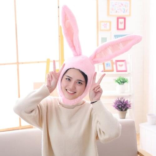 Halloween Party Hat Women Girls Long Bunny Ears Cap for Women Cute Beanie Plush Hat Fashion Bunny Ears Hat Rabbit Headgear Gifts