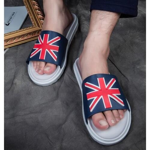 Brand Classic Simple Couple Slippers Summer Home Women Flat Slippers Shallow Bathroom Unisex Slippers
