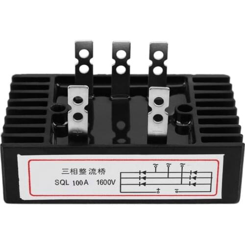 SQL100A 1600V Three Phase Diode Bridge Rectifier AC To DC Mount With 2 Fixing Holes