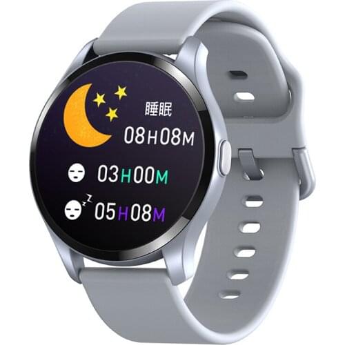 2020 New Smart Bracelet Temperature Monitoring Full Circle Screen Heart Rate Blood Pressure Exercise Watch