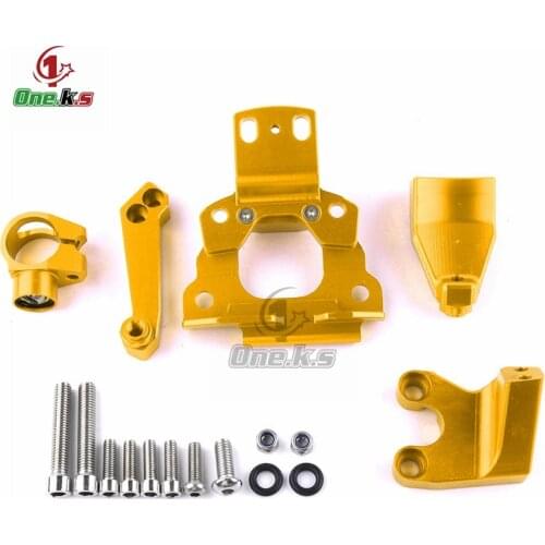 Universal Motorcycle Adjustable Steering Damper Stabilizer Mounting Bracket For KAWASAKI Z650 2017 2018 2019