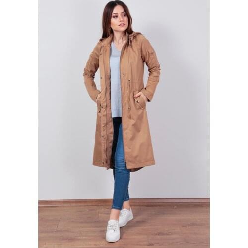 WATHKA Women's Hooded Trench Coats