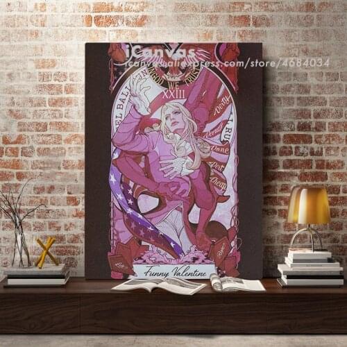Fanart Funny Valentine JoJos Bizarre Canvas Home Decor Painting Wall Art Decoration Prints Dorm Living Room Bedroom Poster