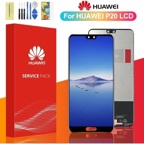 5.8'' LCD For Huawei P20 EML-L29 L09 L22 Display With Frame 10 Touch Screen Digitizer Replacement For Huawei P 20 P20 LCD
