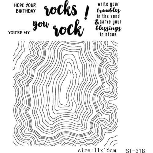 ZhuoAng happy Birthday/Stone Transparent and Clear Stamp DIY Scrapbooking Album Card Making DIY Decoration Making