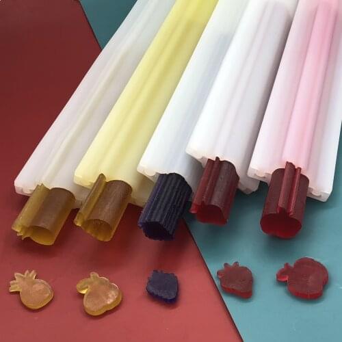 5 Kinds Fruits Tube Column Silicone Soap Mold Embed Soap Making Supplies Chocolate Cake Decoration