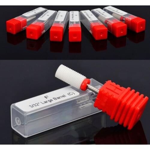 YZWLE 7 Types High-End Ceramic Nail Drill Bit 3/32" Rotary Burr Cutter Bits For Manicure Electric Nail Drill Accessories