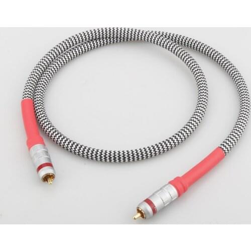 Audiocrast 75 ohm RCA coaxial cable fever grade digital audio cable subwoofer signal cable