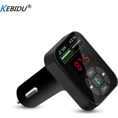A9 Car Bluetooth Charger FM Transmitter MP3 Radio Player With Dual USB Charger Voltage LED Display TF Card Music HandFree Kit