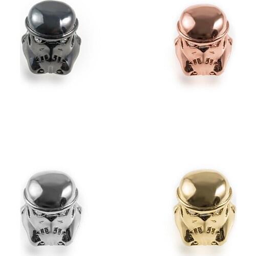 DIY Multi-color and Versatile Accessories Knight Helmet Necklace Earrings Bracelet Connector To Make Luxury Jewelry Accessories