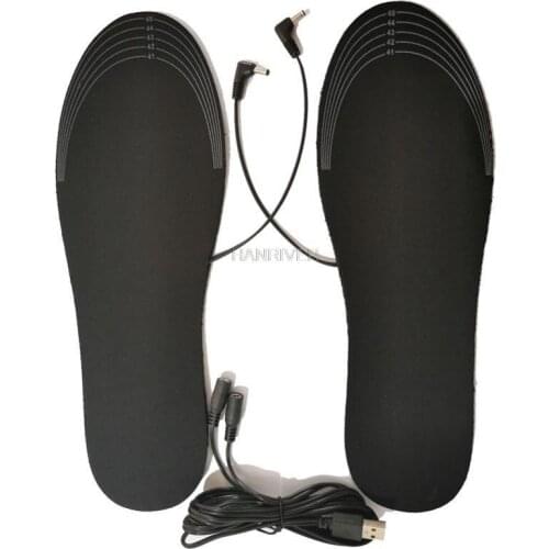 USB electric heating insoles winter warm womens foot pads washable warm mens boot pads unisex heating insole
