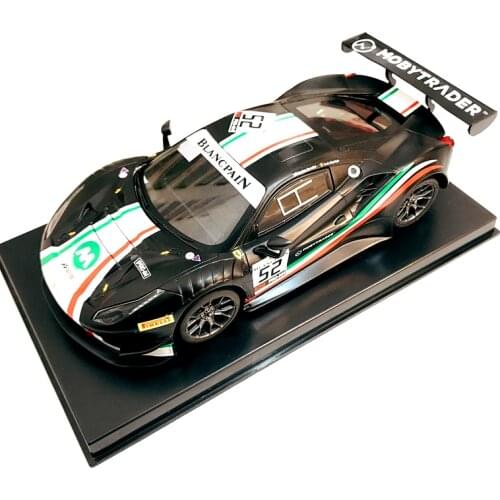GL Racing MINI Z Body 1/28 Ferrari 488 GT Black Limited Edition Green For Kyosho Mini-Z Mr03 Atomic Drift Chassis Wheelbase 98mm
