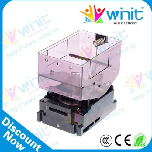 ICT Coin Hopper Dual Sensor Double Protections Money Box Electronic Portable Mini Euro Coin Counter Machine for Arcade Games