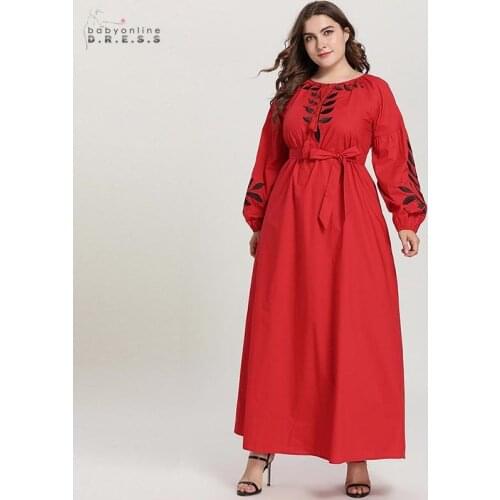 Middle East Red A-line Arabic Long Evening Dress Long Sleeves Tassel Dubai Evening Gown Muslim Robe de Soiree Abendkleider