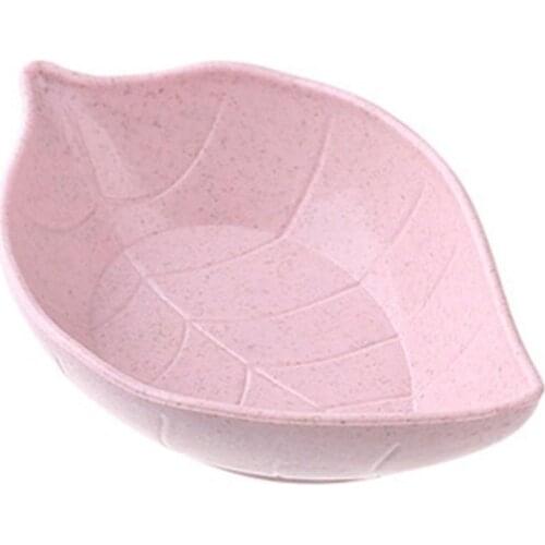 Creative Leaf Shape Wheat Straw Seasoning Dish Sauce Vinegar Mini Plate Tool
