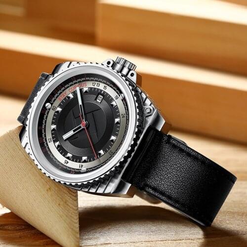 47mm Sports Watches for Men Automatic Mechanical Wristwatches Miyota 8215 Movement Fashion Stainless Steel Luminous Watch OSSINE