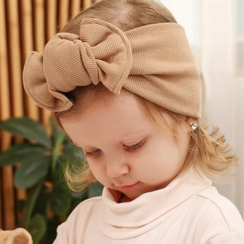 2020 New Fabric Knot Bow Winter Headband, Baby Toddlers hair accessories