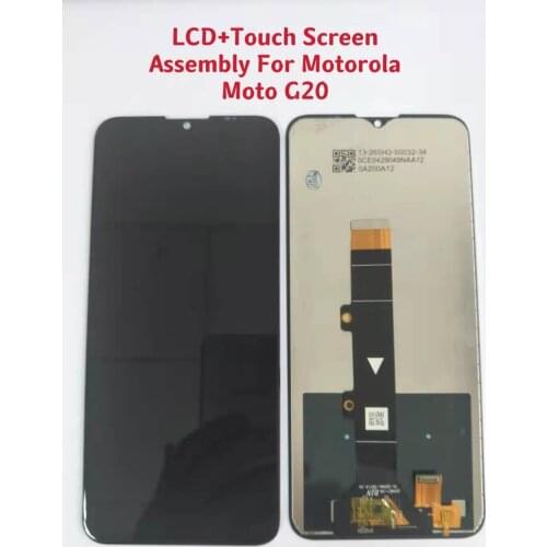 Wholesale 10 PCS/Lot Original LCD Pantalla For Motorola Moto G20 Full LCD With Touch Screen Digitizer Assembly Free Shipping