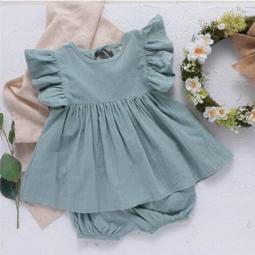 0-4 Years High Quality Summer Girl Dress 2021 New Floral Cotton Solid Draped Ruched Kid Children Clothing Girl Princess Dresses