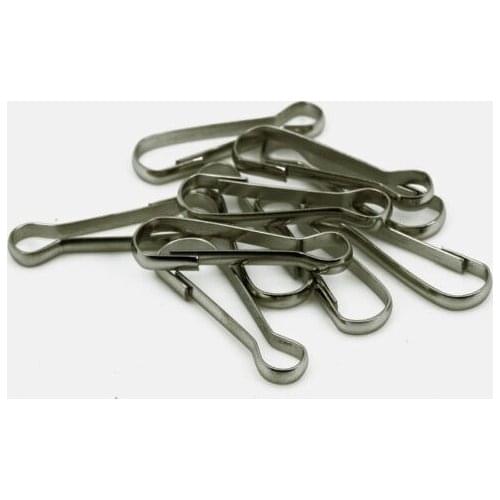 Stainless Steel Hanging Buckle Spring Snap Clip Karabiner Hooks For Pet Dog Toy