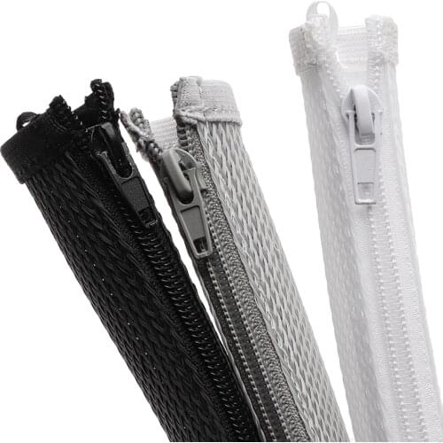 Dropship 5pcs 1M 25mm Cable Sleeve Zipper Flexible Braid Sleeve Wire Cable Management Gland Protection Insulated 3 colour