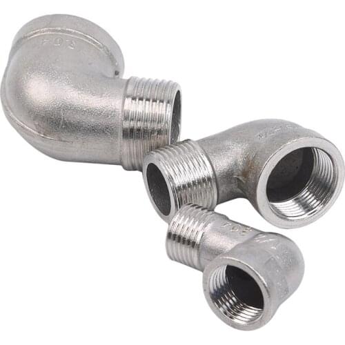 Thread Tee Type Reducing Stainless Steel Elbow 90 Degree Angled Butt Joint Adapter Adapter Coupler Plumbing Fittings