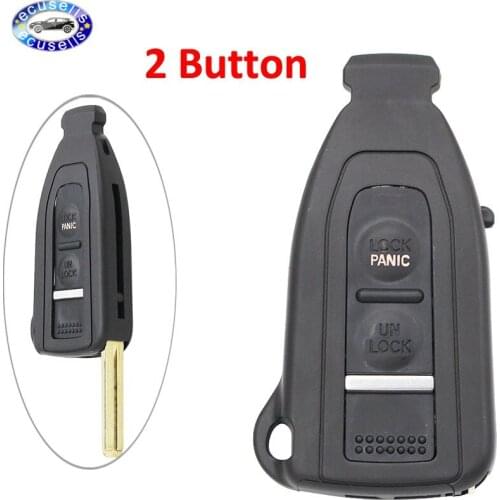 2 Buttons Smart Prox Remote Key Shell Case Fob Uncut Blade For Lexus LS430 2002-2006