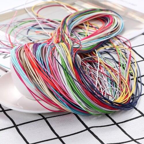 0.5MM 5Yards Wire South Korea Wax Rope Imitation Leather Rope Accessories Beaded Necklace Bracelet Material For Jewelry Making