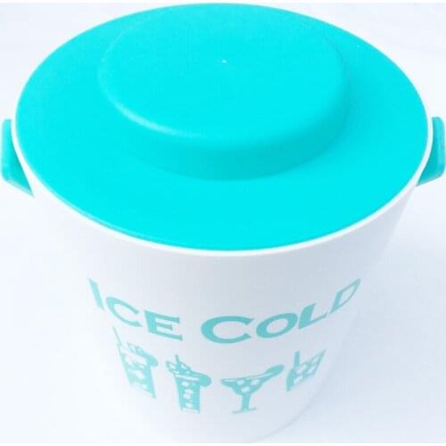 1.2L wine cooler pp plastic ice bucket firm handle Champagne bucket wine bucket spit wire barrel container Ktv club bar supplie