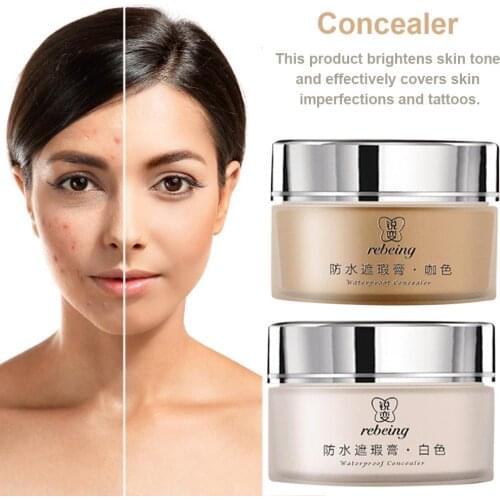1Set Tattoo Concealer Cream Oil-control Long-lasting Full Coverage Waterproof Scar Invisible Concealing Makeup Concealer Cream
