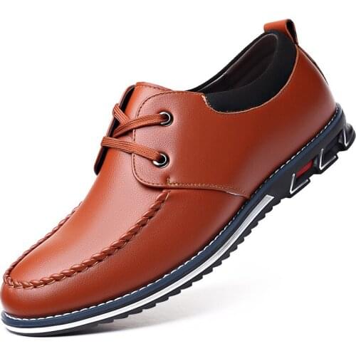 1698YILIUJIUBA Men's Leather Sneakers