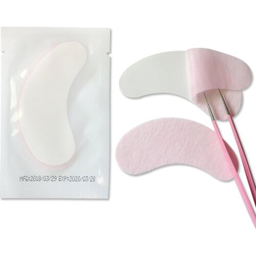 50 pairs/Lots Eye Paper Patches False Eyelash Grafted Eyelashes Under Eye Pads Lint Free Stickers Makeup for Eyelash Extension