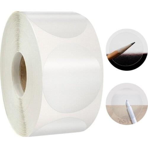 500Pcs/Roll Round Transparent Sticker Scrapbooking for Package Evenlope Seal Labels Clear Stickers Waterproof Adhesive