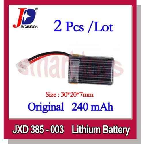 2Pcs JXD 385-003 Original Battery for JD 385 / 388 Hubsan X4 H107L H107C UDI U816 U816A V252 RC Quadcopter Parts