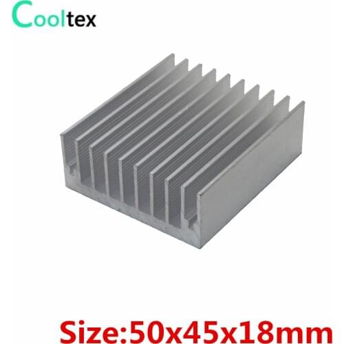 5pcs/lot 50x45x18mm Aluminum Heatsink heat sink radiator for Electronic Chip VGA RAM LED IC COOLER cooling